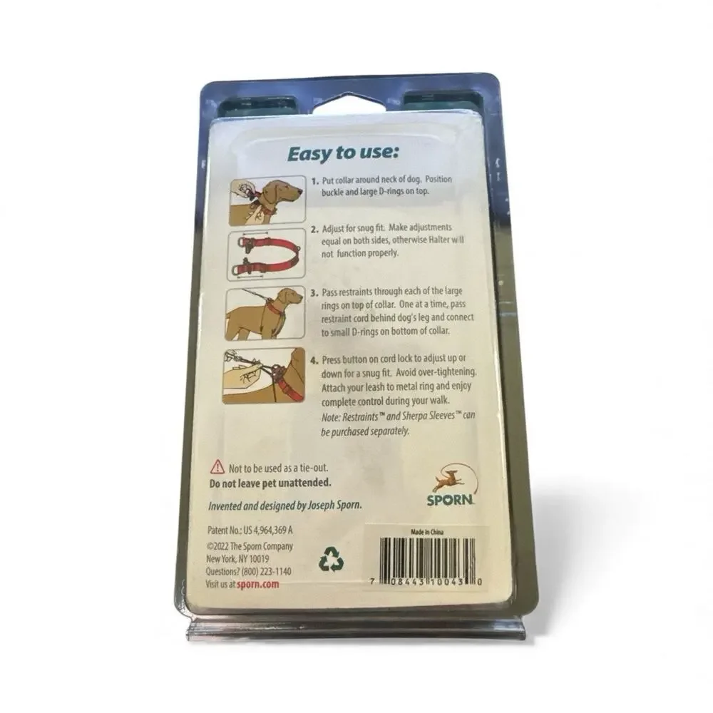 Sporn Training Halter No Pull Dog Harness Large Dogs Red neck 16-24 in